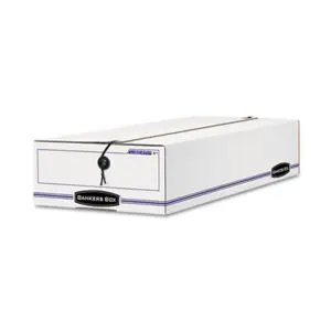 10.75 x 4.63 x 23.25; BANKERS BOX; Bankers Box Files; Bankers Box Storage; Boxes; Carton; Cartons; Check; Check File; Check/Deposit Slip; Checks; Deposit Slip; FELLOWES; File Box; File Boxes; File Storage; File/Storage; Files; Liberty; Liberty Storage Box; Recycled Product; Recycled Products; Storage; Storage Boxes; Storage File; Storage File Box; Storage Files; White; Containers; Cases; Crates