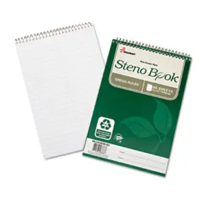 (NSN6002029)NSN 6002029 AbilityOne® SKILCRAFT® Recycled Steno Book (6 Per PK)