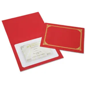 (NSN6272960)NSN 6272960 AbilityOne® SKILCRAFT® Gold Foil Stamped Certificate Document Cover (6 Per PK)