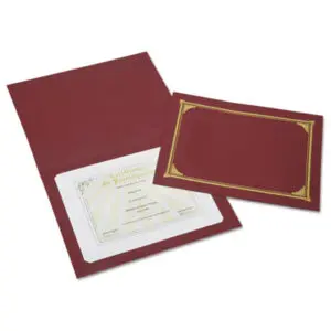 (NSN6272958)NSN 6272958 AbilityOne® SKILCRAFT® Gold Foil Stamped Certificate Document Cover (6 Per PK)