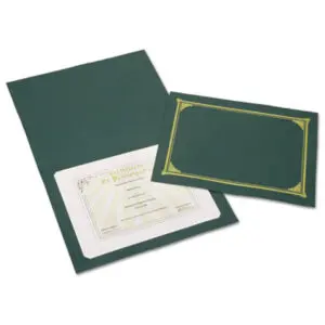 (NSN6272961)NSN 6272961 AbilityOne® SKILCRAFT® Gold Foil Stamped Certificate Document Cover (6 Per PK)