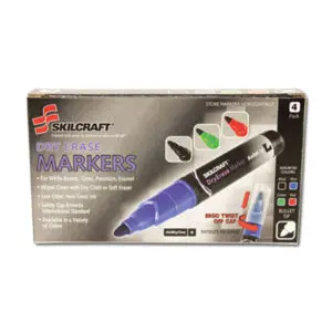 (NSN3837950)NSN 3837950 AbilityOne® SKILCRAFT® Dry Erase Marker (4 Per ST)
