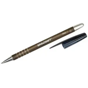 (NSN3576844)NSN 3576844 AbilityOne® SKILCRAFT® Rubberized Refillable Ballpoint Stick Pen (12 Per DZ)
