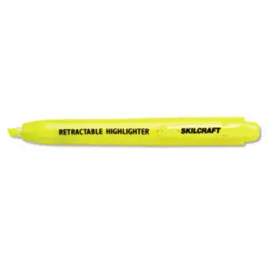 (NSN5548210)NSN 5548210 AbilityOne® SKILCRAFT® Retractable Highlighter (12 Per DZ)