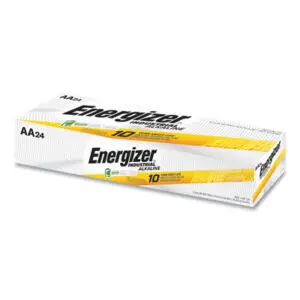 24 Batteries per Pack; AA; Alkaline; Batteries; Battery; ENERGIZER; Flashlights & Batteries; Industrial; Electro-Chemical; Power; Cells; DC; Direct-Current; Charge