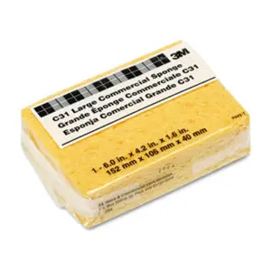 3M; Cellulose Sponge; Commercial Sponge; Sponge; Sponges; Yellow; Cleaning; Cleansing; Kitchens; Bathrooms; Janitorial; Jan/San