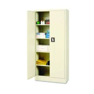 Assembled; Cabinet; Cabinets; Metal; Putty; Steel; Storage; Storage Cabinet; Supply Cabinet; Supply/Utility; Space Mizer Series; Compartments; Closets; Repositories; Depositories; Receptacles; Cubbies; Alera