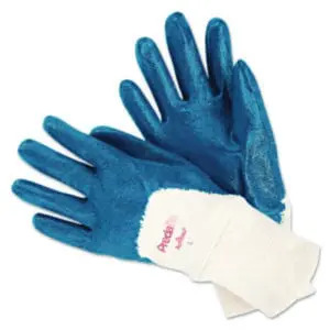 Hand; Covering; Safety; Sanitary; Janitorial; Nitrile; Dipped; Industrial; Chemical; Oil; Abrasion Resistant; Cut Resistant