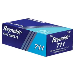 Interfolded Aluminum Foil Sheets; Food Handling; Breakrooms; Cling Wrap; Clingwrap; Kitchens; Restaurants; Storage