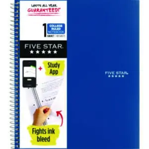 11 x 8 1/2; Academic; Academic Notebook; Book; College Rule; FIVE STAR; MEAD; Notebook; Notebooks; Pocket; Single Subject; Spiral; Spiral Notebook; Subject Notebook; Wirebound; Wirebound Notebook; Tablets; Booklets; Schools; Education; Classrooms; Students
