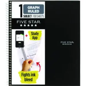 11 x 8 1/2; Academic; Academic Notebook; Book; College Rule; FIVE STAR; MEAD; Notebook; Notebooks; Pocket; Spiral; Spiral Notebook; Subject Notebook; One-Subject; Wirebound; Wirebound Notebook; Tablets; Booklets; Schools; Education; Classrooms; Students