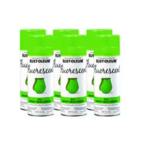 Fluorescent Paint Spray Cans; Rust-Oleum Fluorescent Spray Paint; Fluorescent Spray Paint; Fluorescent Green Spray Paint; UV Spray Paint