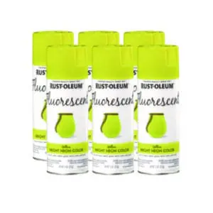 Fluorescent Paint Spray Cans; Rust-Oleum Fluorescent Spray Paint; Fluorescent Spray Paint; Fluorescent Green Spray Paint; UV Spray Paint