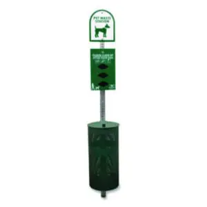 Pet Waste Station; Rust-Proof Aluminum; Simple Assembly