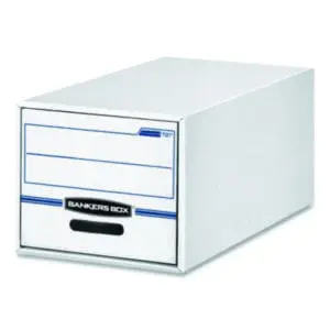 3-Sided Liner; Bankers Box Files; Bankers Box Storage; Boxes; Drawer File Box; Drawers; Econo/Stor; FELLOWES; File Box; File Boxes; File Storage; File/Storage; Files; Letter; Letter Size; Recycled Product; Recycled Products; Storage Boxes; Storage File; Storage File Box; Storage Files; Storage Systems; White; Containers; Cartons; Cases; Crates; Storage