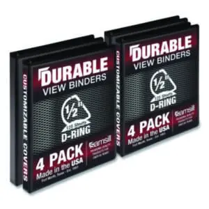 Durable D-Ring; Notebooks; Rings; Portfolios; Loose-Leaf; Schools; Education; Classrooms