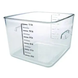 Square; Square Storage; Storage Container; 12 qt