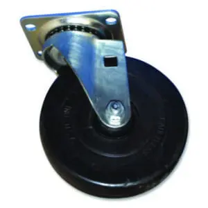5" Quiet Swivel Plate Caster; Caster; Replacement Part