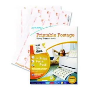 Printable Postage; Stamp Sheets; Print from Home or Office; Laser; Inkjet
