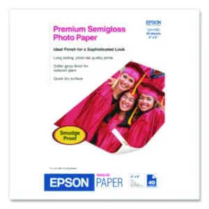 Epson®; EPSON; Photo Paper; Premium; Semi-Gloss; Cylindrical; Media; Documents; Imaging; Reproductions; Peripheral