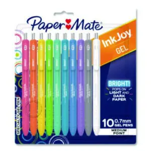 Gel Pen; Bright Ink; Vibrant Colors; Retractable Pen