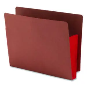 3-1/2" Expansion; Drop Front; End Tab File Pocket; End Tab Filing Supplies; End Tab Folder; File Folders; File Pocket Folder; File Pockets; Filing Supplies; Filing Systems; Letter Size; Open Shelf Filing Supplies; Recycled Product; Red; Redrope; SMEAD; Tyvek Gussets; Sleeves; Pockets; Accordion; Filing; Gussets