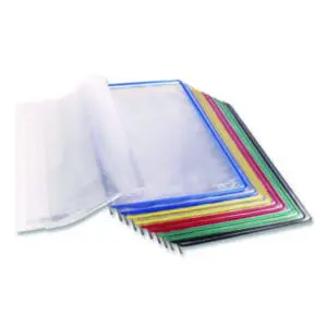Foldfive Wire-Reinforced Pockets; Universal Mounting Bracket; Desk Organization System; Productivity Document Holder; Quick Access Information Display; Color-Coded Index Tabs; 50-Sheet Capacity Pockets; Workshop Organization Tool