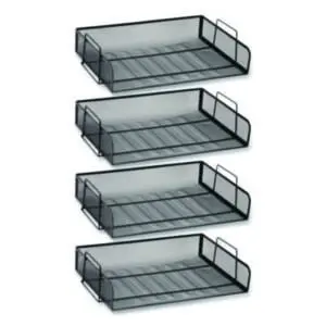 Incoming; Outgoing; Mail; Baskets; Trays; Organizers; Prioritizers; Organization; Mesh Letter Tray; Desktop Organizer; Desktop File Tray