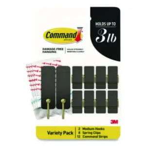 Command Hooks; Removable Hooks and Clips; Adhesive Hook Variety Pack