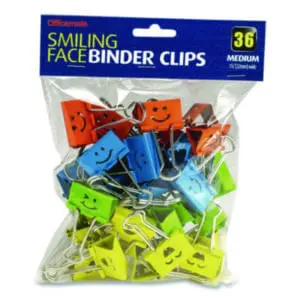 Binder Clips; Officemate; Fasteners; OIC; Hasps; Clasps; Affixers; Affixes; Attach