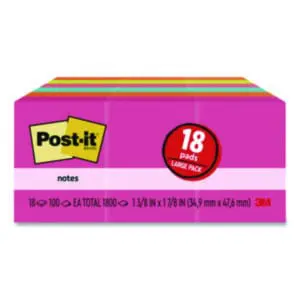 3M; 3M Post-It; 3M Post-It Notes; Assorted Neon Notes; Neon; Note Pads; Notes; Pads; POST-IT; Post-It Notes; Self-Stick; Self-Stick Note; Tabs; Stickers; Bookmarks; Tags; Memos; Stationery; Desktop; Sticky Notes