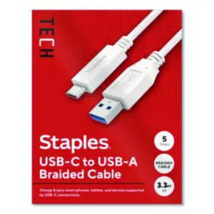Staples TECH; Charging Cable; Sync Cable