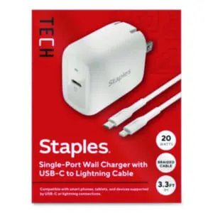 Staples TECH; Wall Charger; Charging