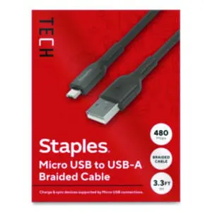 Staples TECH; Charger; Charging Cable