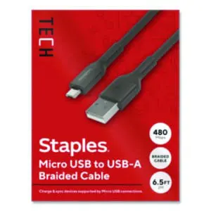 Staples TECH; Charger; Charging Cable