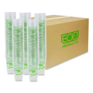 GreenStripe; Clear Cups; Compostable; 10 oz; PLA; Plastic Cups; Disposable; Renewable; Plant-Based; Cold Cups; Cold Drinks