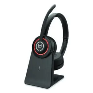 Wireless Noise Canceling Headset with Boom Microphone; Bluetooth Wireless Headset; Active Noise Canceling Wireless Headset with Noise Canceling Boom Microphone