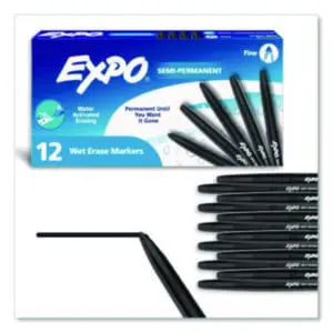 Wet Erase Marker; Fine Marker; White Board; Glass Board; Semi-Permanent Marker; EXPO
