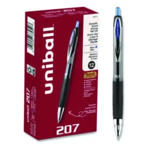 Signo Gel 207; Retractable; Roller Ball Gel Pen; uni-ball; Writing; Instruments; Utensils; Inkers; Schools; Education; Students