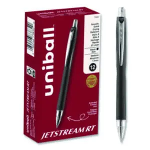 Ballpoint Pen; Black; JetStream RT; Bold; SANFORD; uni-ball; Pen; Pens; Writing Equipment; Writing; Instruments; Utensils; Inkers; Schools; Education; Students; SAN73835