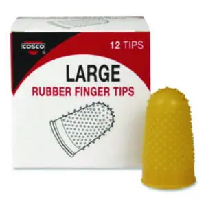 Finger; Grips; Rubber;Fingertip Pads; Thimbles; Cash-Handling; Filing; Mailroom; Shipping