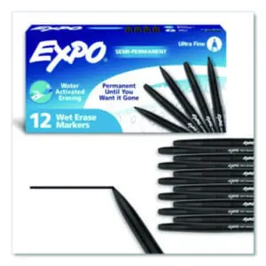 Black Ink; EXPO; Wet Erase; Writing; Utensil; Arts; Crafts; Education; Schools; Classrooms; Teachers; Students
