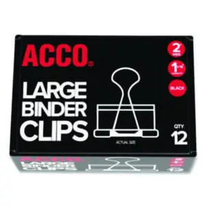 ACCO; Binder; Binder Clip; Clamp; Clip; Clips; Clips & Clamps; Fasteners; Paper Clips & Clamps; Hasps; Clasps; Affixers; Affixes; Attach