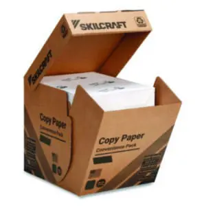(NSN7253059)NSN 7253059 AbilityOne® SKILCRAFT® 50% Recycled Convenience Copy Paper (5 Per BX)