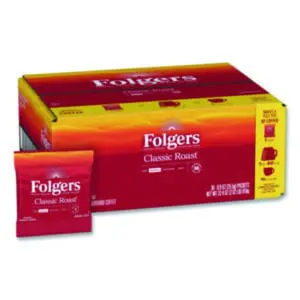 .9 oz.; Beverage; Beverages; Cafeteria; Coffee; Coffees; FOLGERS; Folgers Coffee; Food & Beverage; Food & Beverage Supplies; Kitchen Supply; Kitchen Supplies; PROCTER & GAMBLE; Premeasured Packs; Regular; Fractional Packs; Drinks; Breakrooms; Vending; Hospitality; Lounges