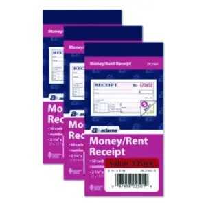 Receipt Book; Rent Receipts; Sales Receipts
