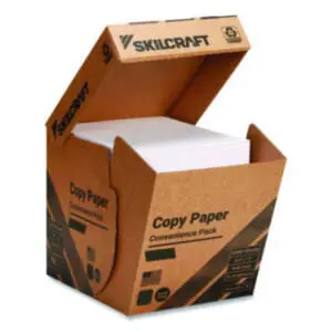 (NSN7253060)NSN 7253060 AbilityOne® SKILCRAFT® 50% Recycled Convenience Copy Paper (2500 Per BX)