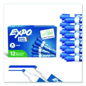 Blue; Dry Erase; Dry Erase Markers; EXPO; Markers; SANFORD; Writing; Utensil; Arts; Crafts; Education; Schools; Classrooms; Teachers; Students