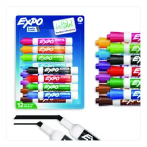 Dry Erase; Dry Erase Markers; 12-Color Set; EXPO; Markers; SANFORD; Writing; Utensil; Arts; Crafts; Education; Schools; Classrooms; Teachers; Students; SAN80678