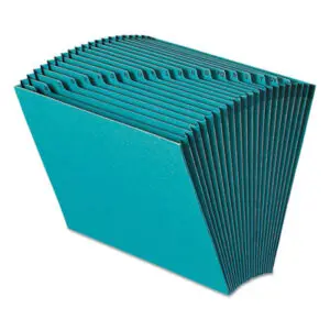 A-Z Index; Accordion File; Accordion Files; Expanding File; Expanding Files; Files; Recycled Product; Recycled Products; SMEAD; Teal; Sleeves; Pockets; Accordion; Filing; Gussets